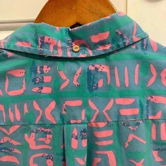 Chubbies The Nutter Pullover Shirt Men Small Surfer Hawaiian Blue Quarter Button - Picture 7 of 10